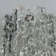 60s 70s wall lamp J.T. Kalmar Austria Ice Glass Wall Sconce Space Age