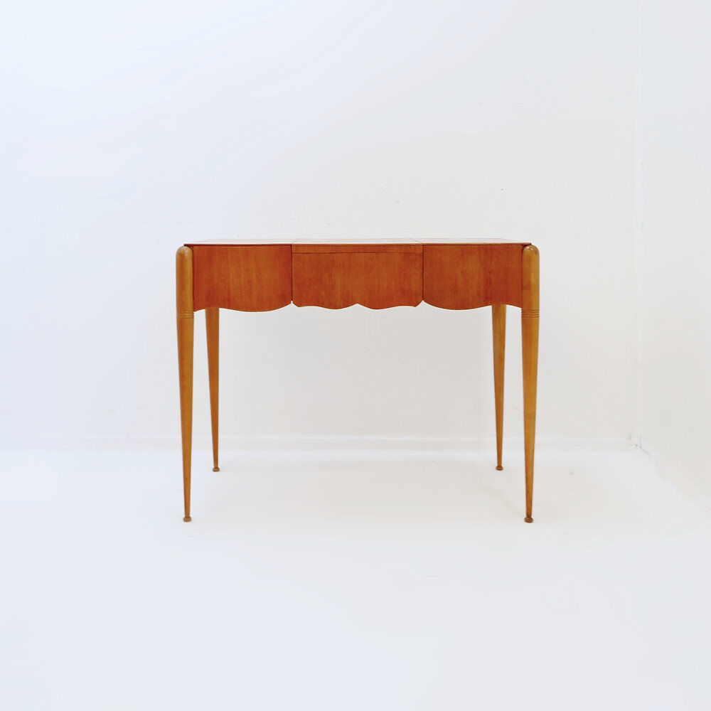 Dressing table with mirror, drop leaf and drawers - 20th century
