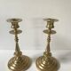 Pair of solid brass candle holders