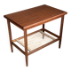 Table basse porte revue vintage en teck et corde