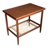 Vintage teak and rope magazine rack coffee table