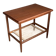 Table basse porte revue vintage en teck et corde