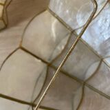 Pair of mother-of-pearl wall lights