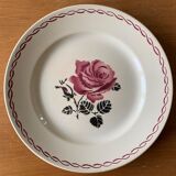 Lot de 6 assiettes plates en faïence de Badonviller