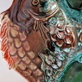 Plat zoomorphe poissons style Vallauris