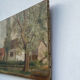 Painting of a countryside landscape in oil on canvas.
