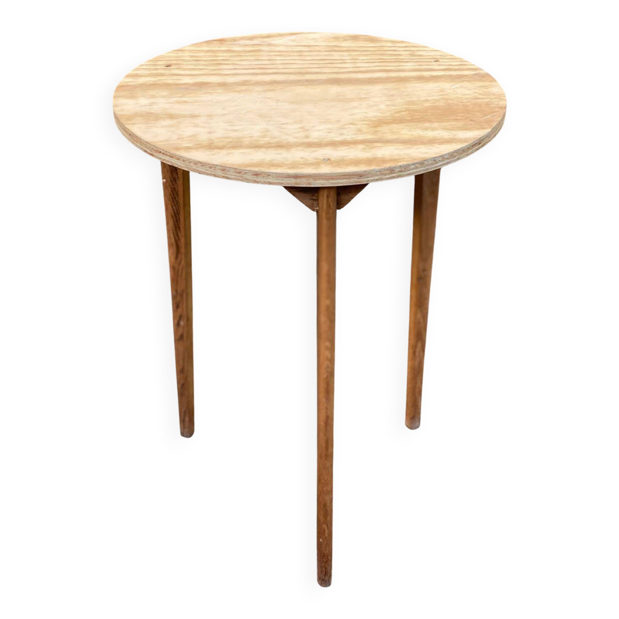 Scandinavian round wooden kitchen table 72cm