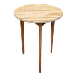 Scandinavian round wooden kitchen table 72cm