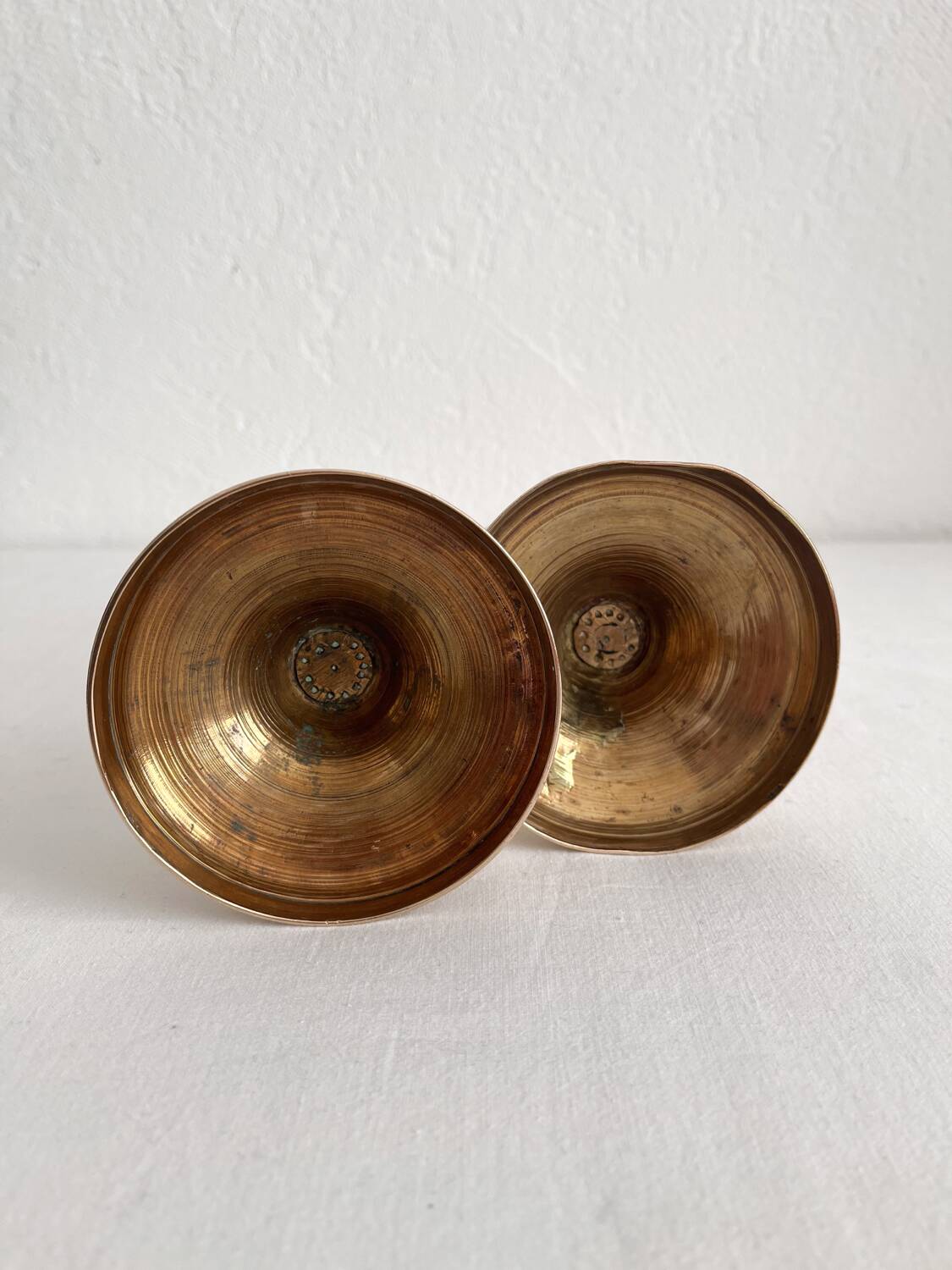 Antique candlesticks candlesticks baluster in brass copper