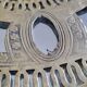 Miroir marocain vintage rond ajouré, années 70, 30 cm