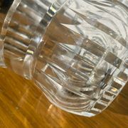 Clear crystal vase Val Saint Lambert