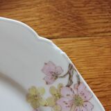 6 assiettes à dessert en porcelaine ancienne H&C, Maison Ragot Lilles début XXe