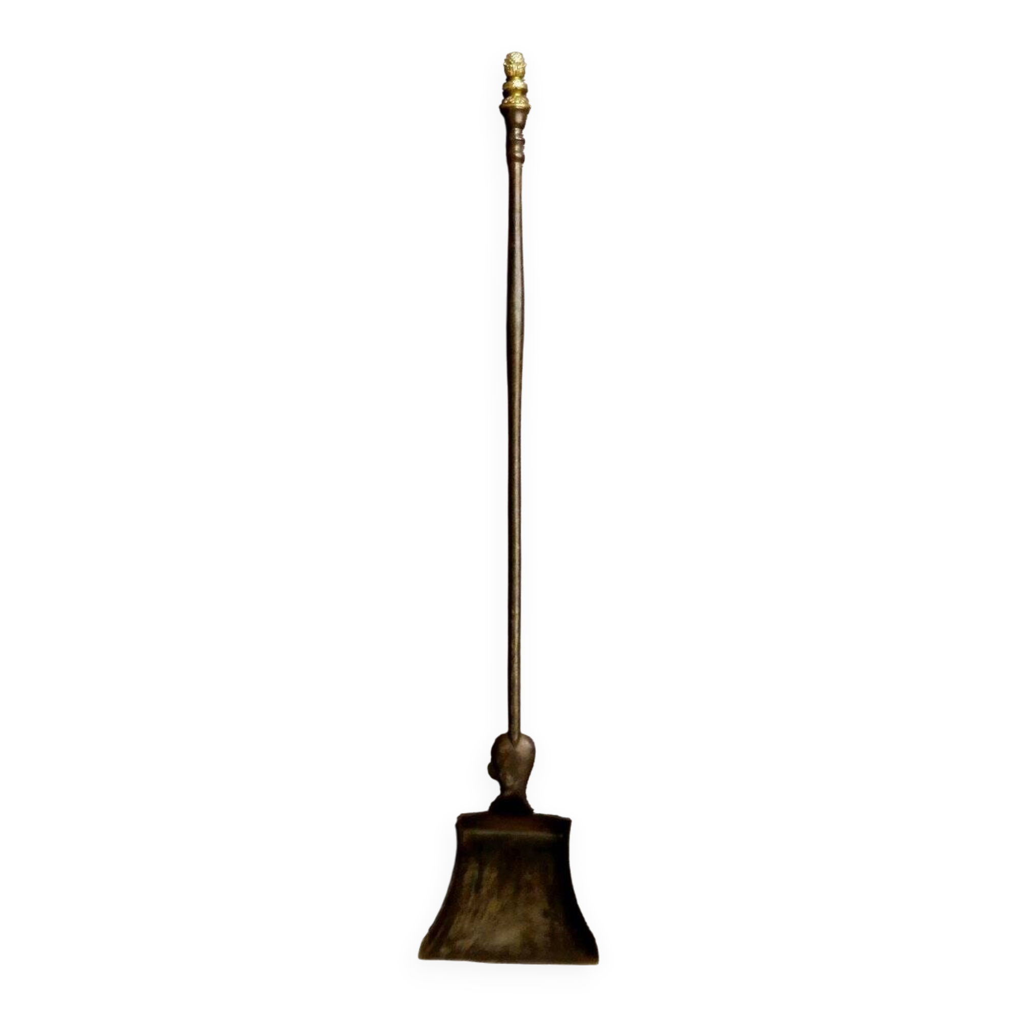 Bronze Gilt and Iron Fireplace Tool Set from the 19th Century