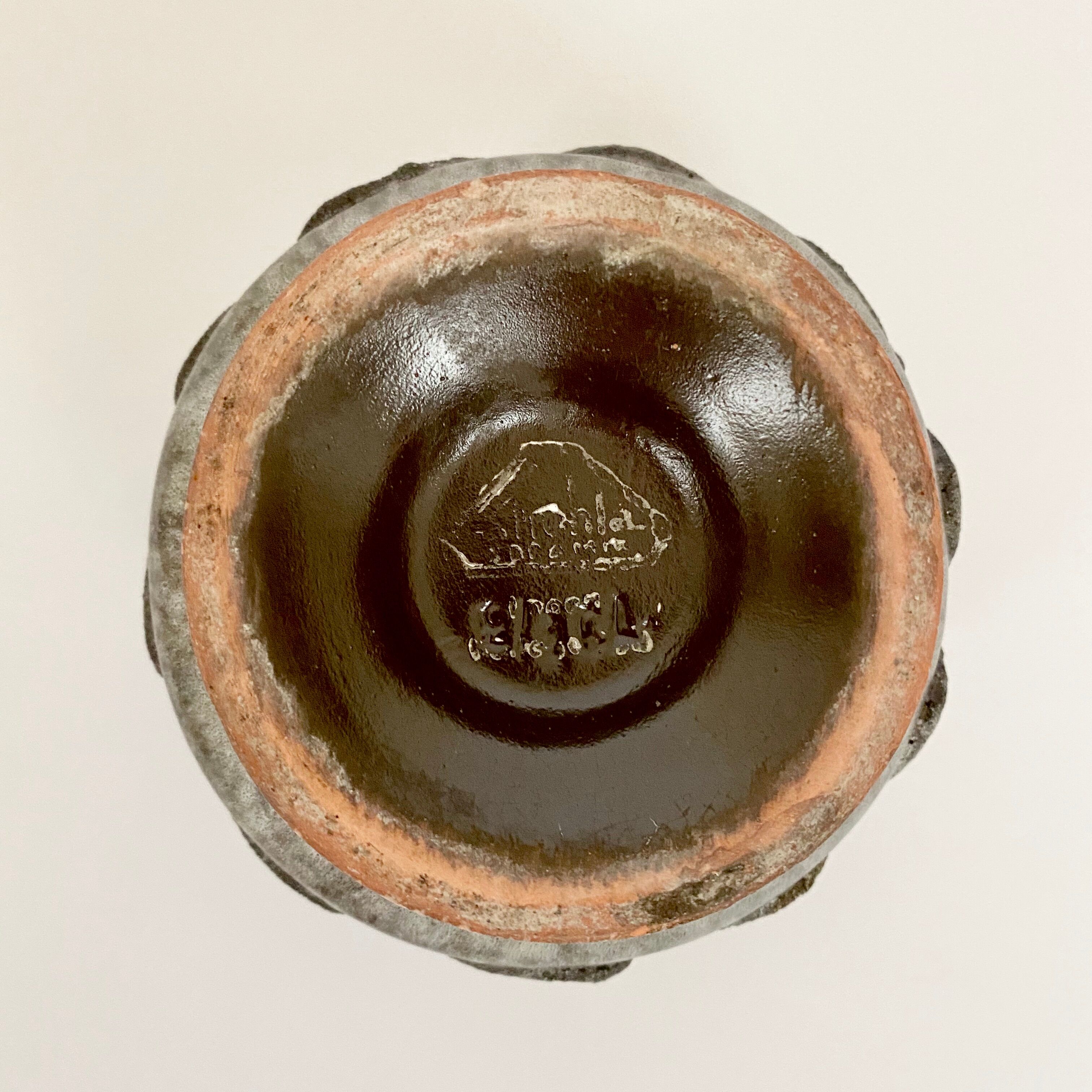 Strehla vintage ceramic pot, 70s
