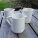 Lot of white porcelain pitchers