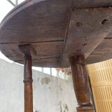 19th century oak pedestal console