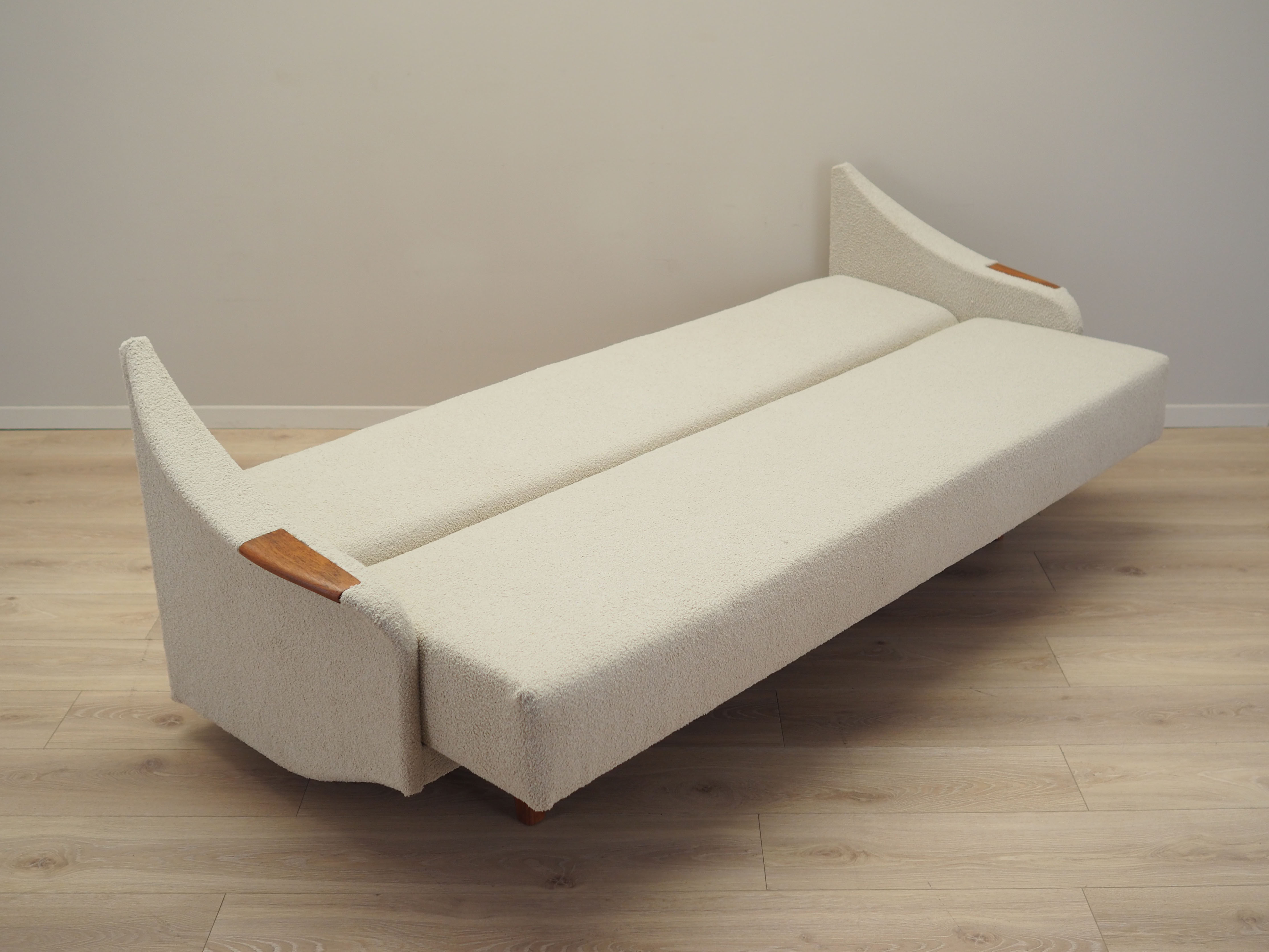 Beige sofa bed, Danish design, 1970s, manufacture: Denmark