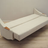 Beige sofa bed, Danish design, 1970s, manufacture: Denmark