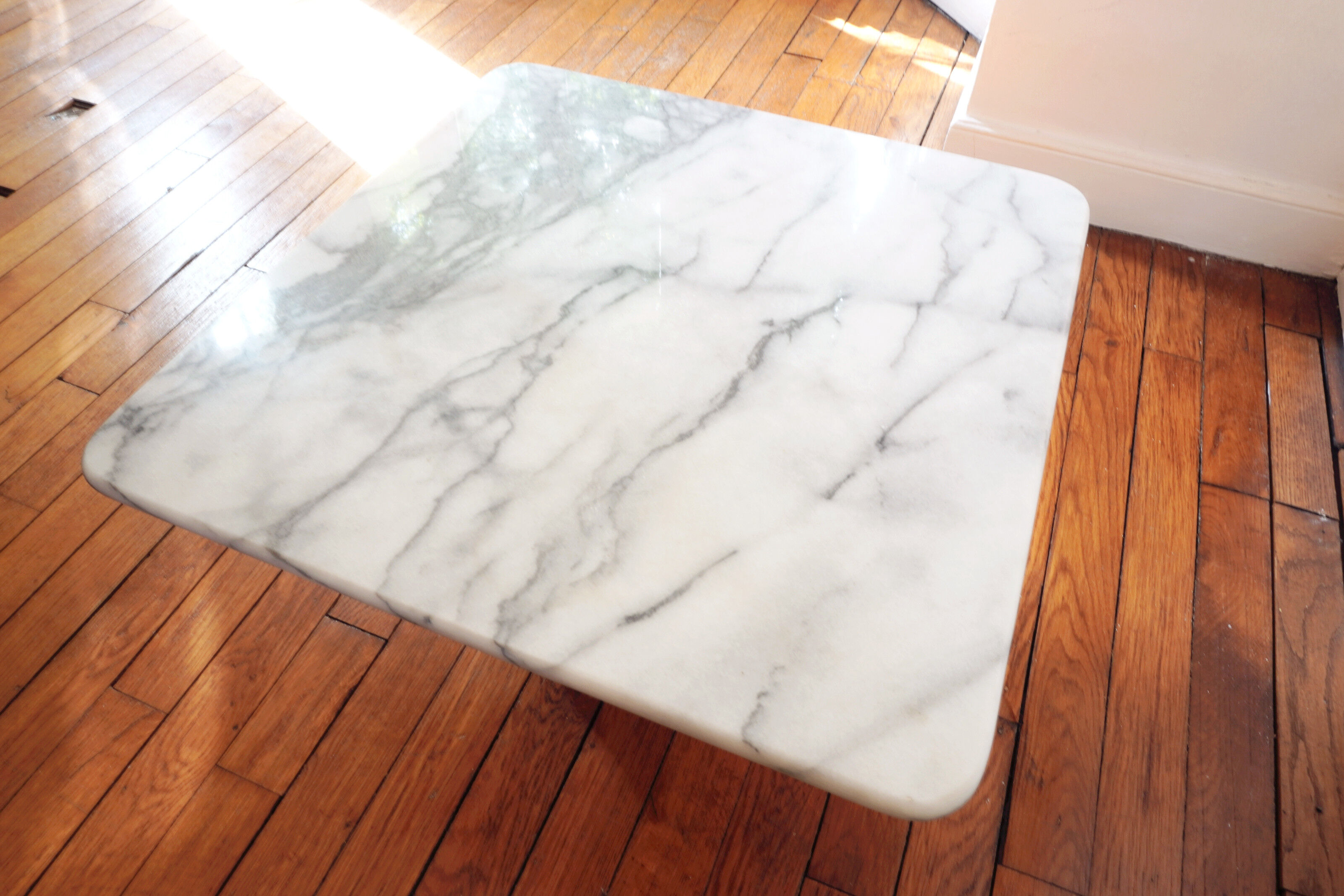 Square marble coffee table
