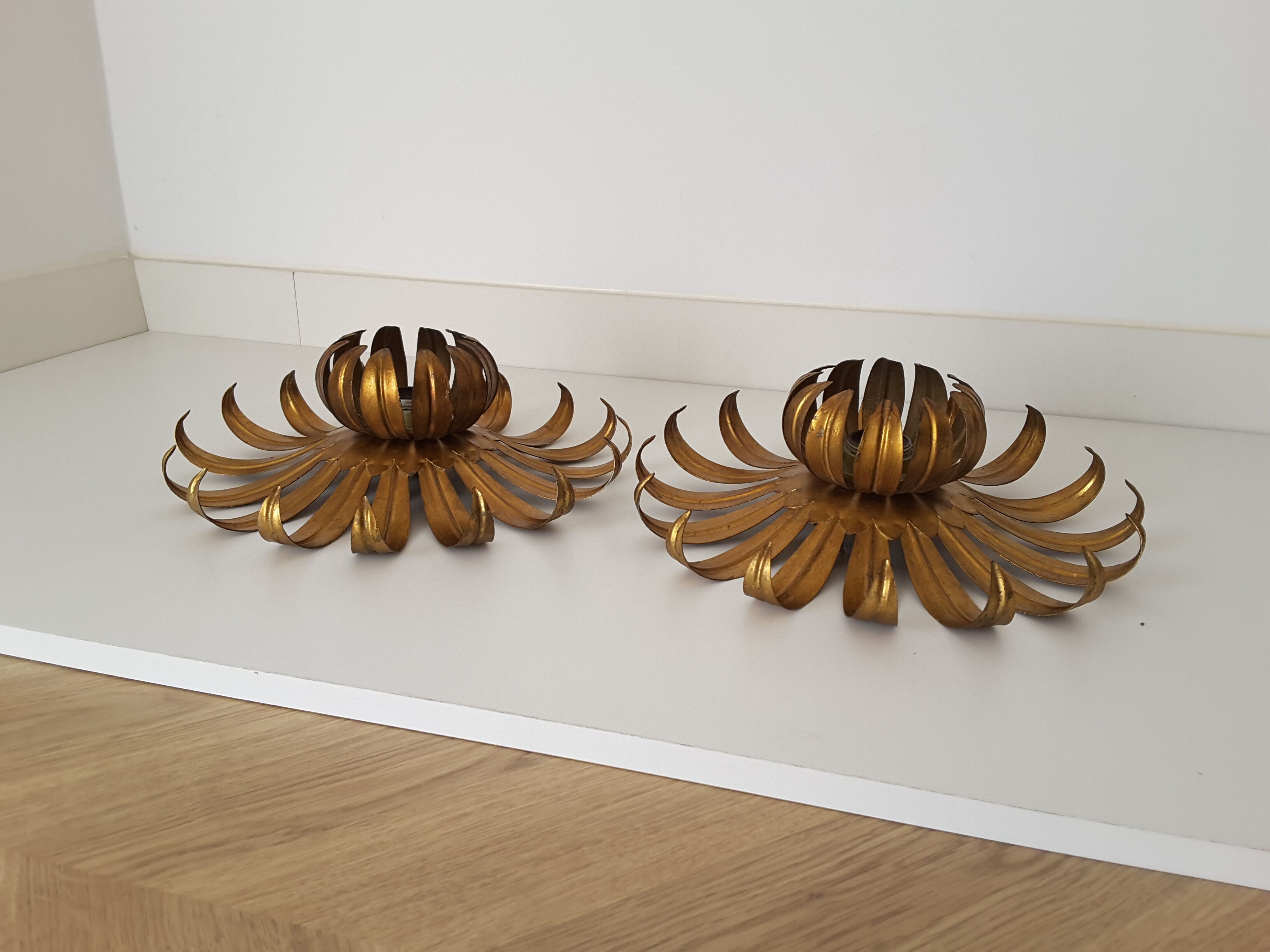 Vintage flower sconces