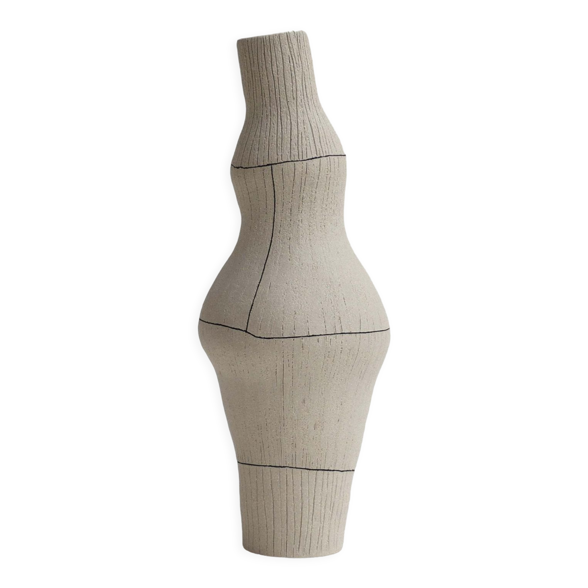 Unique stoneware vase from the 1991 series