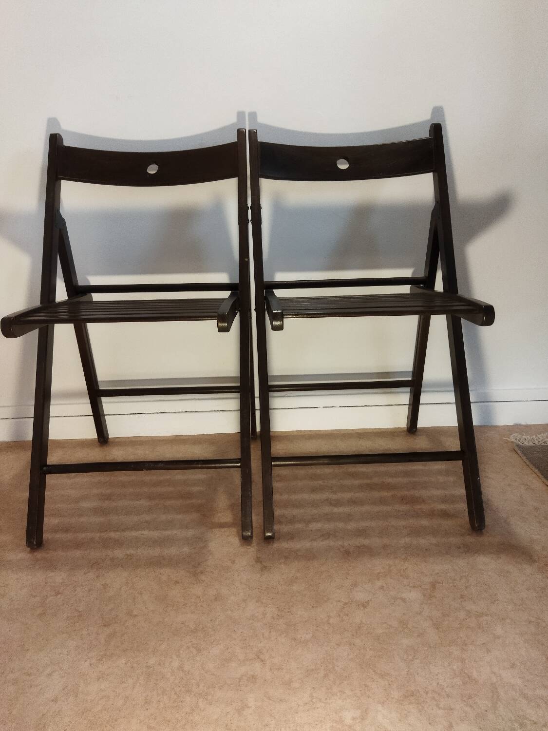 Pair of folding chairs