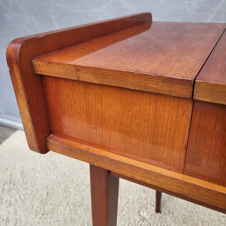 Scandinavian console dressing table desk with drop-down top