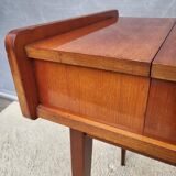 Scandinavian console dressing table desk with drop-down top