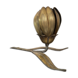 Vintage brass flower ashtray 1970