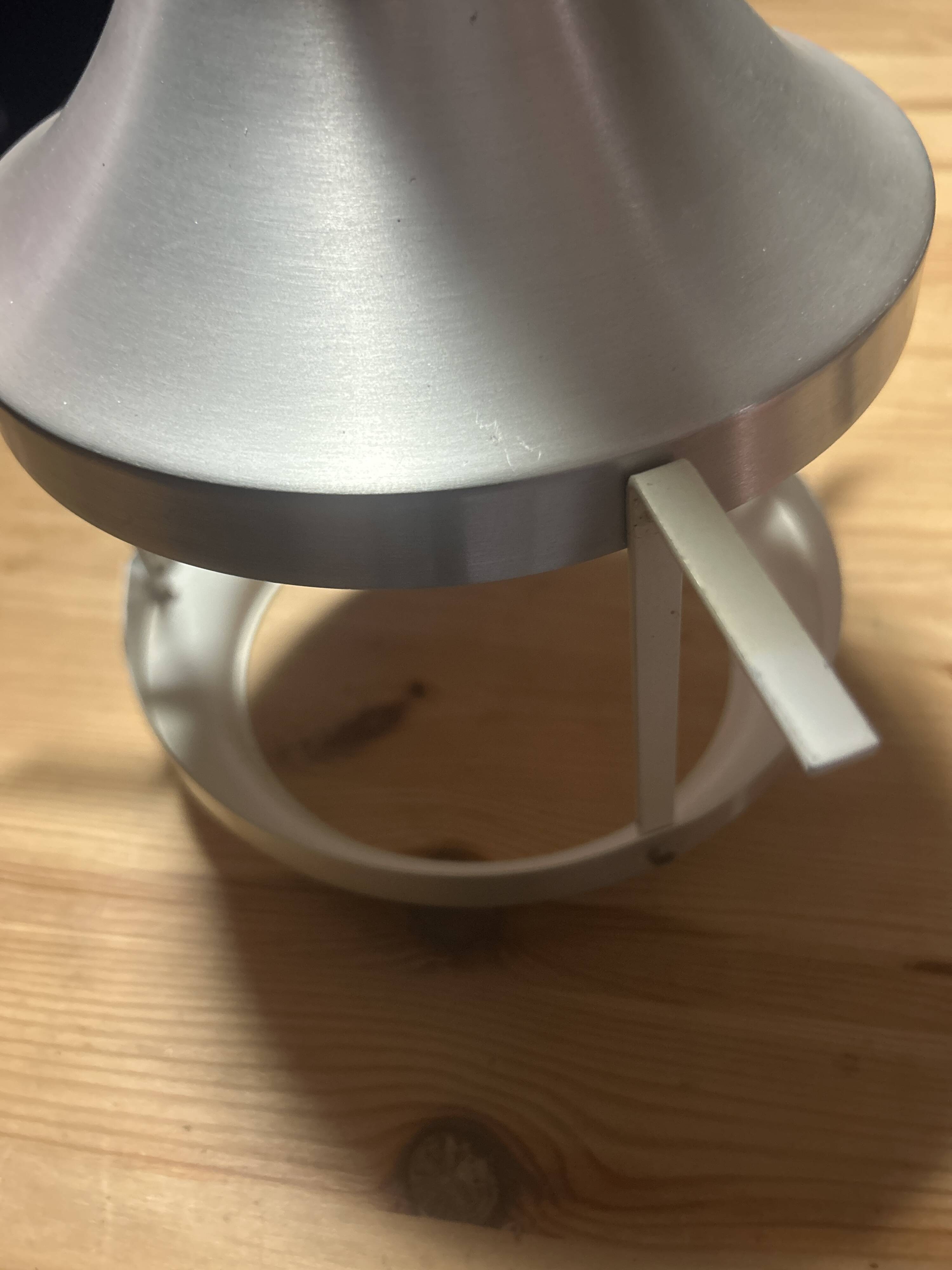 Vintage designer aluminum pendant light