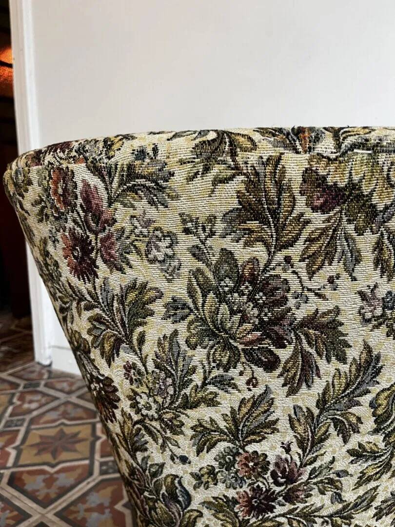 Fauteuil cocktail - tissu fleuri