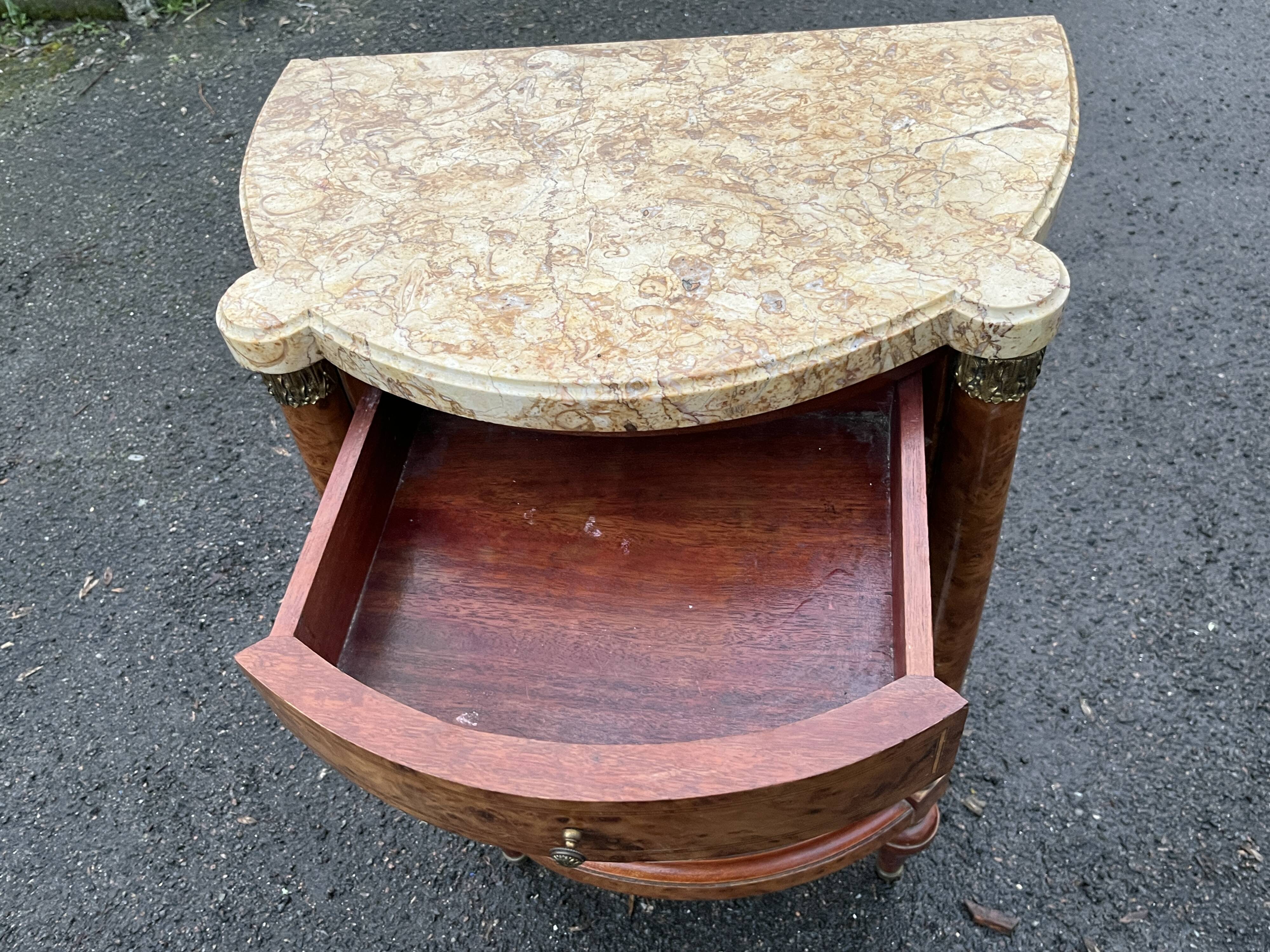 Small Louis XVI style marquetry sideboard