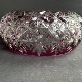 Salad bowl or bowl – Cut crystal overlay - Saint Louis