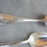 11 silver metal spoons
