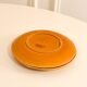 Pair of ceramic dessert plates, Niderviller, Fauve model, 1960