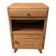 Vintage bedside table with compass legs