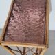 Rattan glass magazine holder