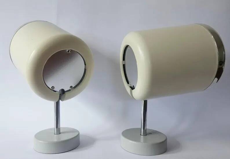 Set of 10 Rare Midcentury Wall Lamps Kinkeldey, Germany, 1970s