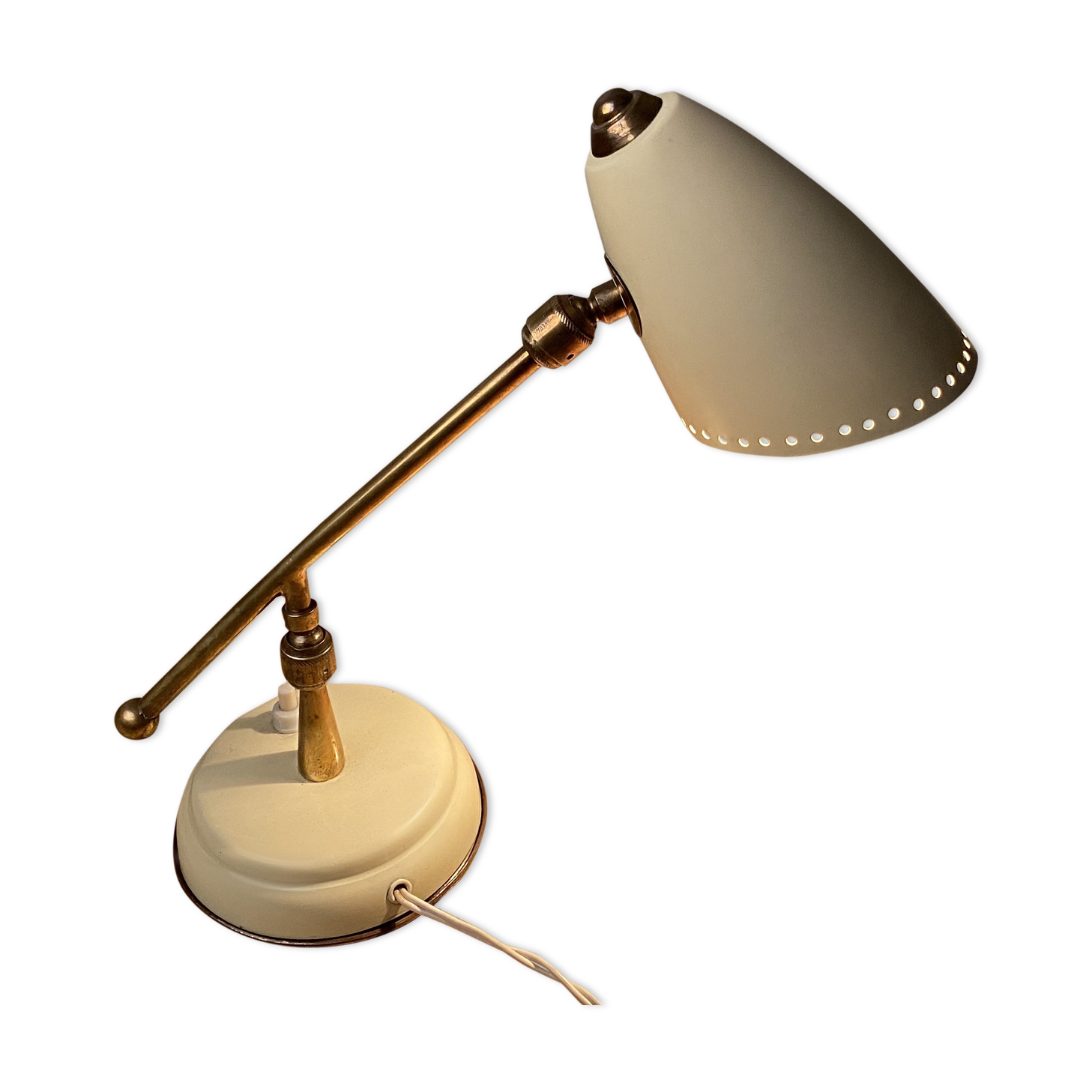 Italian-made lamp 1950 articulated with balance