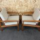 Pair of teak easy armchairs by Svend Aage Eriksen for Glostrup