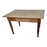 Ancienne table bistrot en merisier