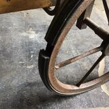 Rolling service in solid oak and wrought iron