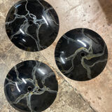 Hand-painted metal galaxy pendant light, 1980s