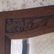 Oak art deco mirror door