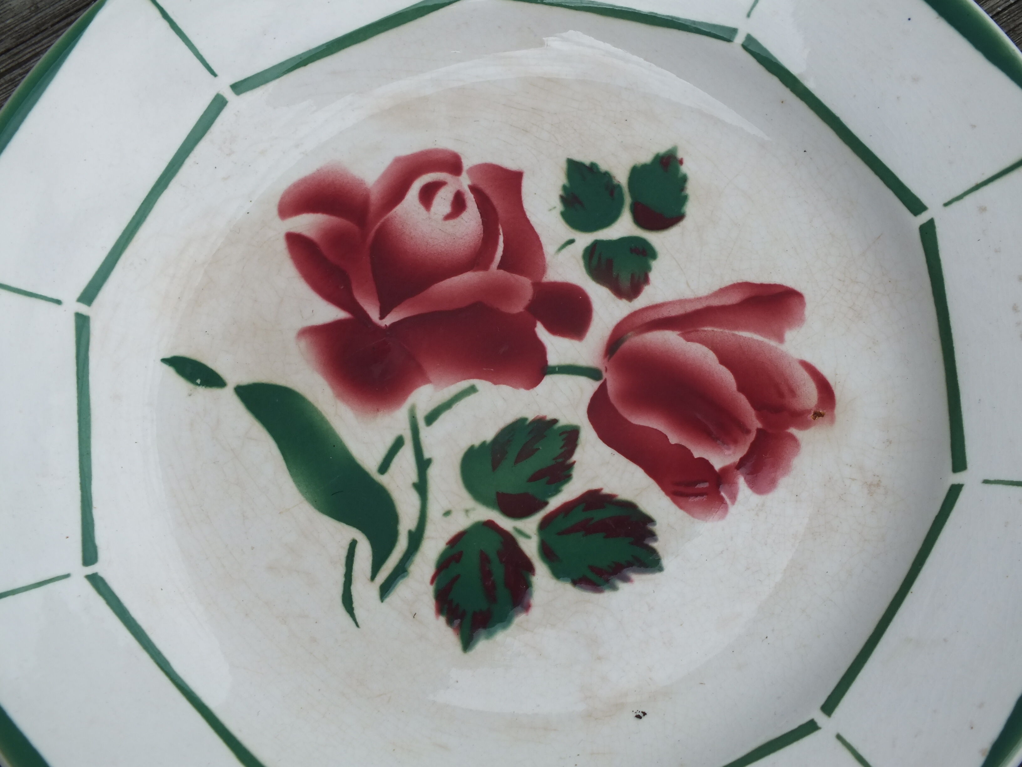 6 Assiettes à dessert Monique par Digoin Sarreguemines