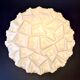 Peill & Putzler Sixties Wall Light in White Opaline – Geometric Pattern