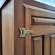 Small wardrobe with one door in solid oak - Guillerme and Chambron