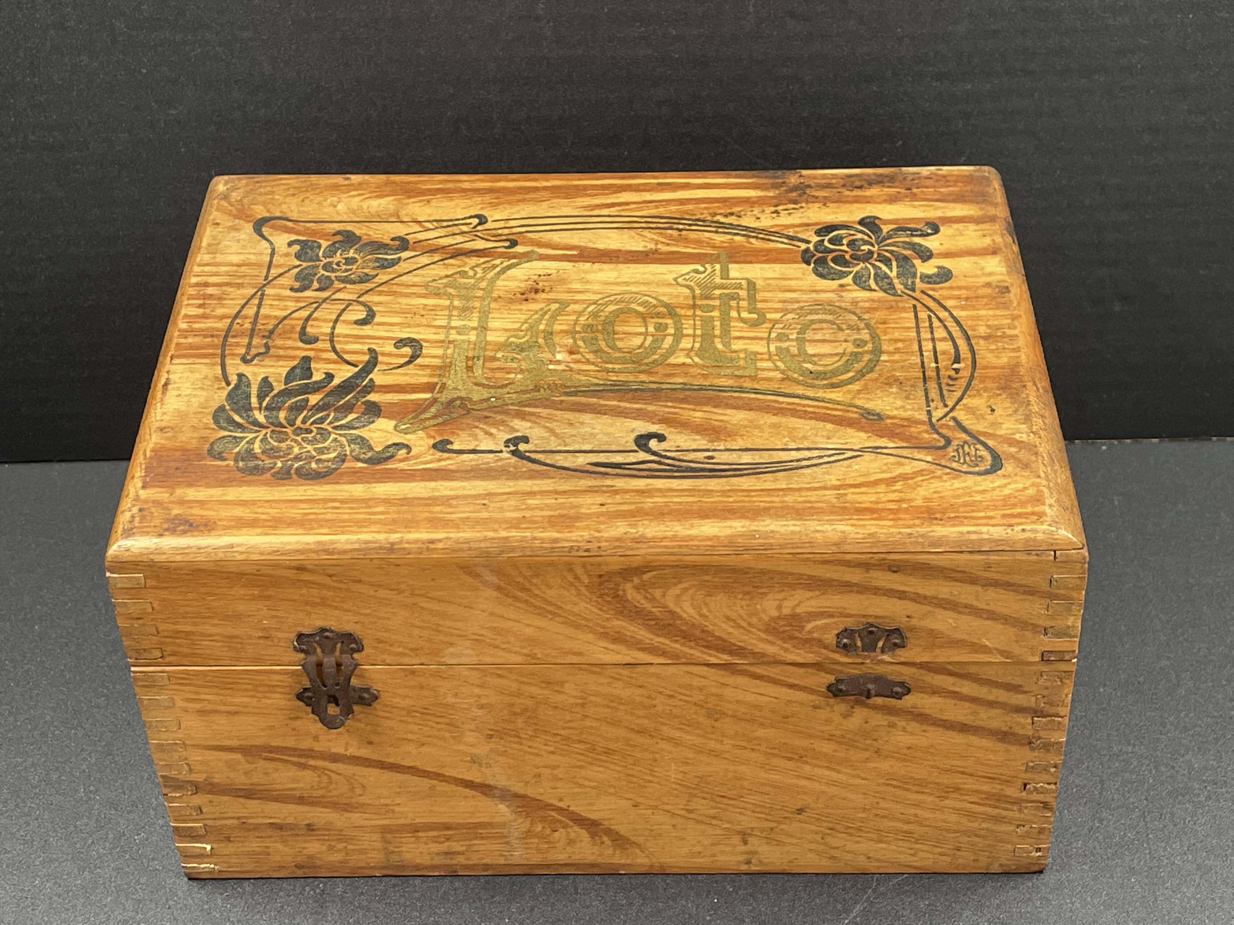Old Art Nouveau Lotto Game - Complete