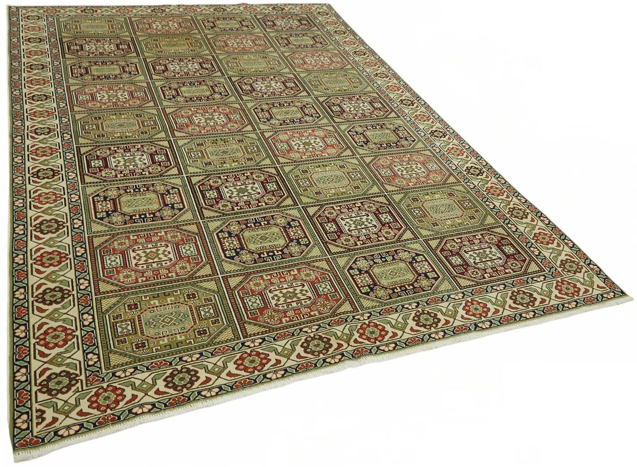 Tapis vintage en laine turque Kayseri 198 cm x 282 cm
