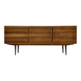 1960s vintage German mid-century walnut sideboard